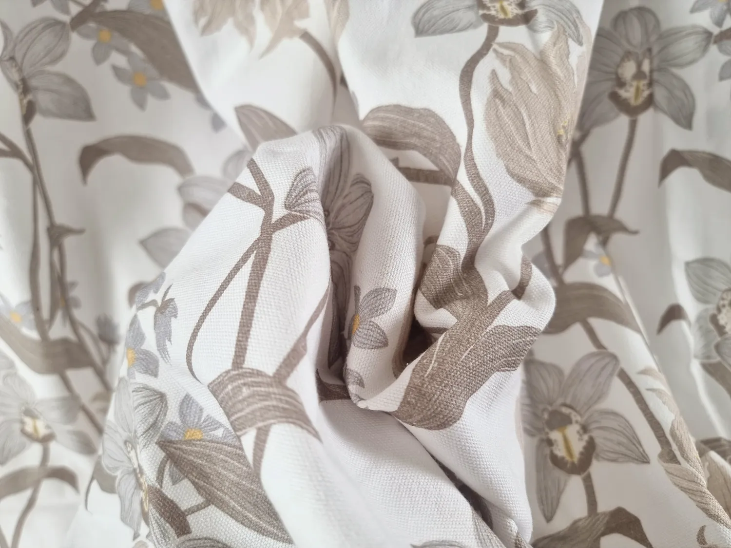 Gardiner - Bomullsgardin Florina (beige)