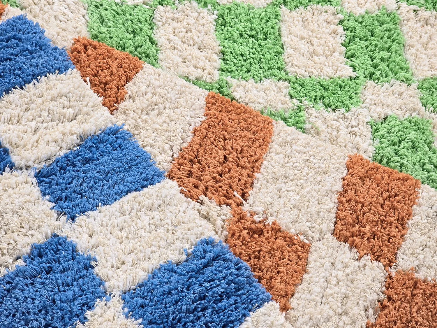 Ryamattor - Atrani Natural Cotton Shaggy (orange)