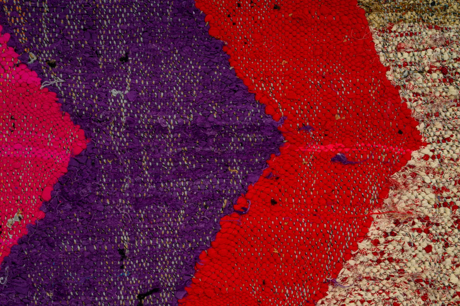 Marockansk Boucherouite-matta 125 x 235 cm