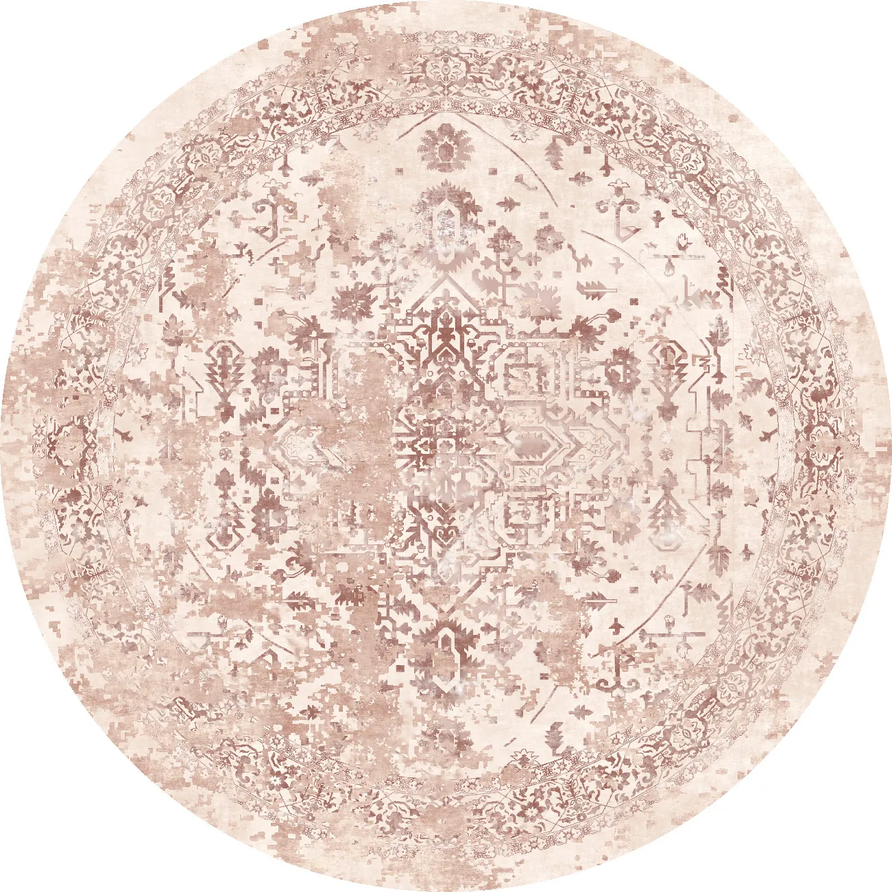 Rund matta - Mateur (rosa)