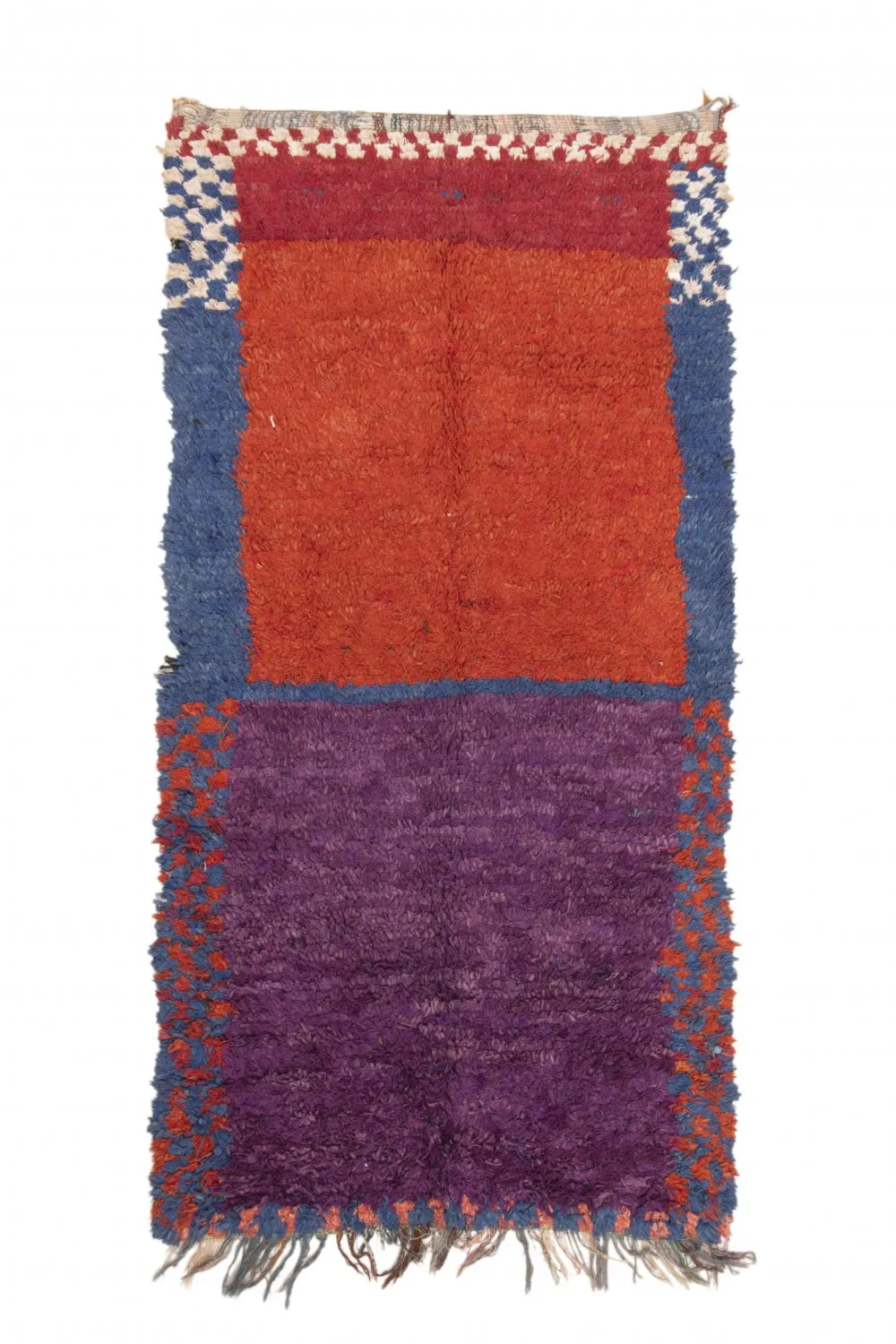 Marockansk Boucherouite-matta 240 x 130 cm