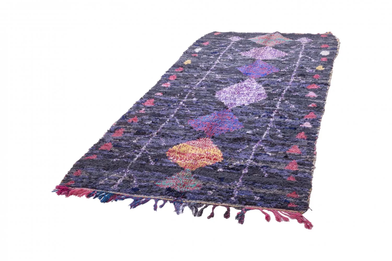 Marockansk Boucherouite-matta 285 x 135 cm