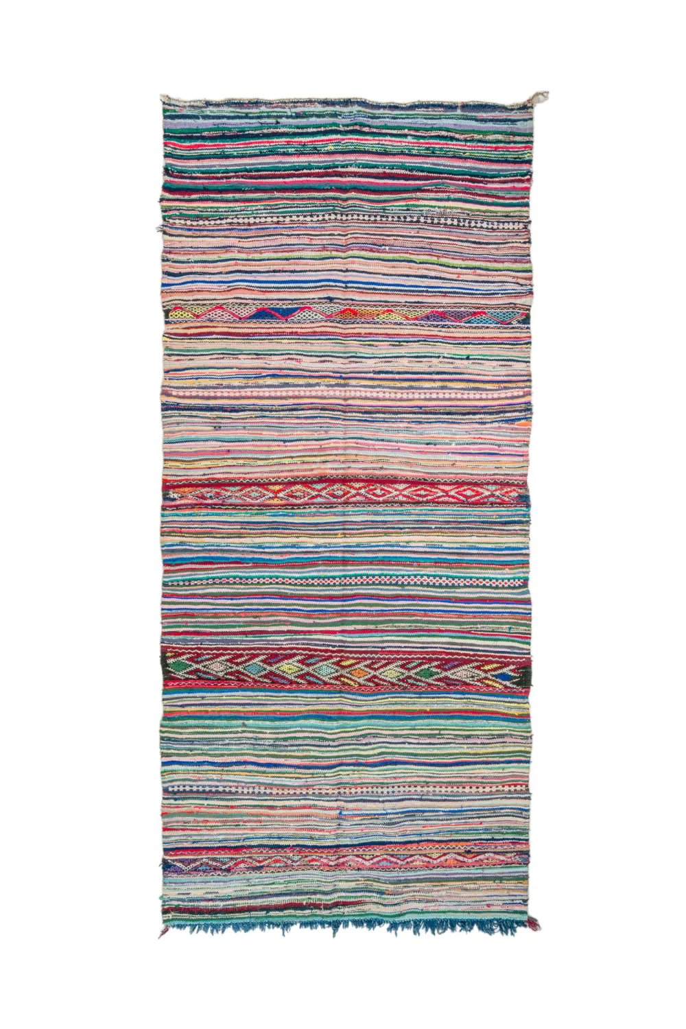 Marockansk Boucherouite-matta 150 x 340 cm