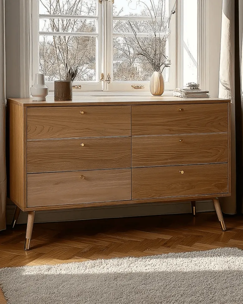Byrå - Prime - 6 lådor (ek)