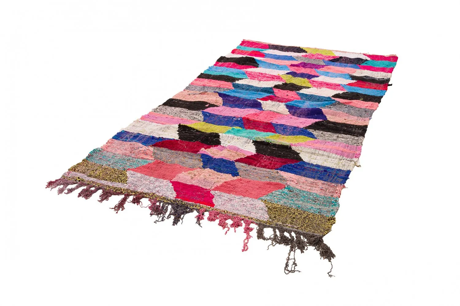 Marockansk Boucherouite-matta 150 x 305 cm