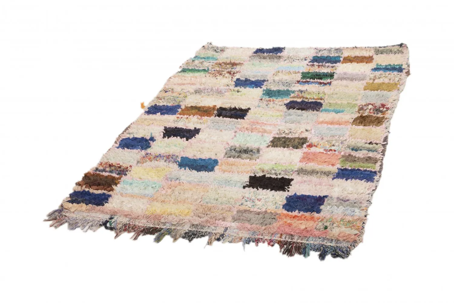 Marockansk Boucherouite-matta 170 x 115 cm