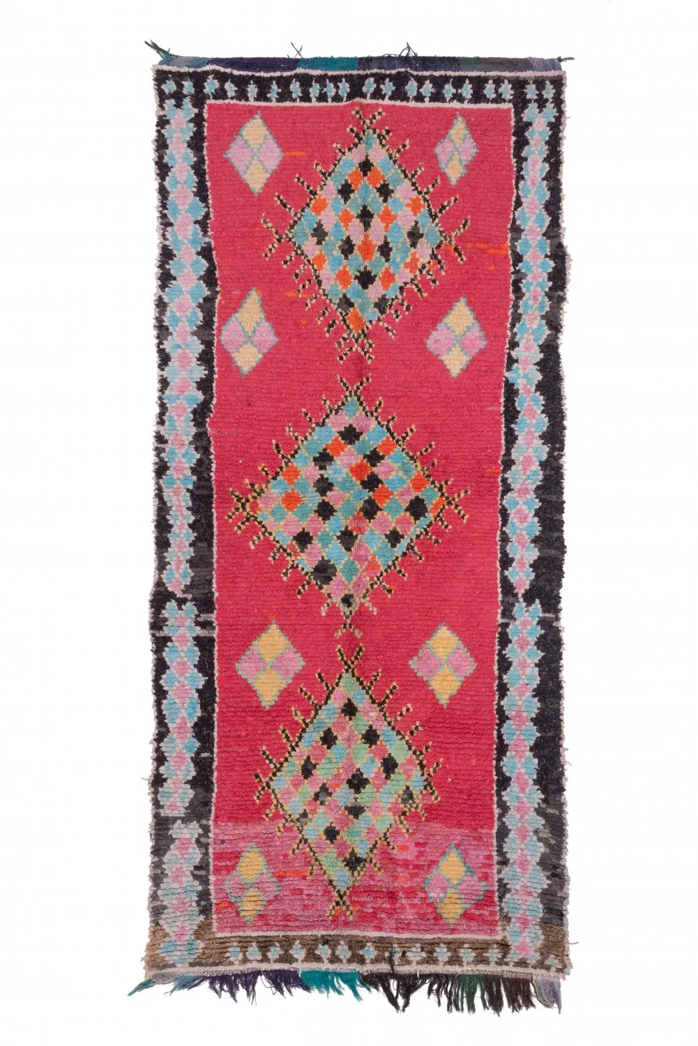 Marockansk Boucherouite-matta 325 x 145 cm