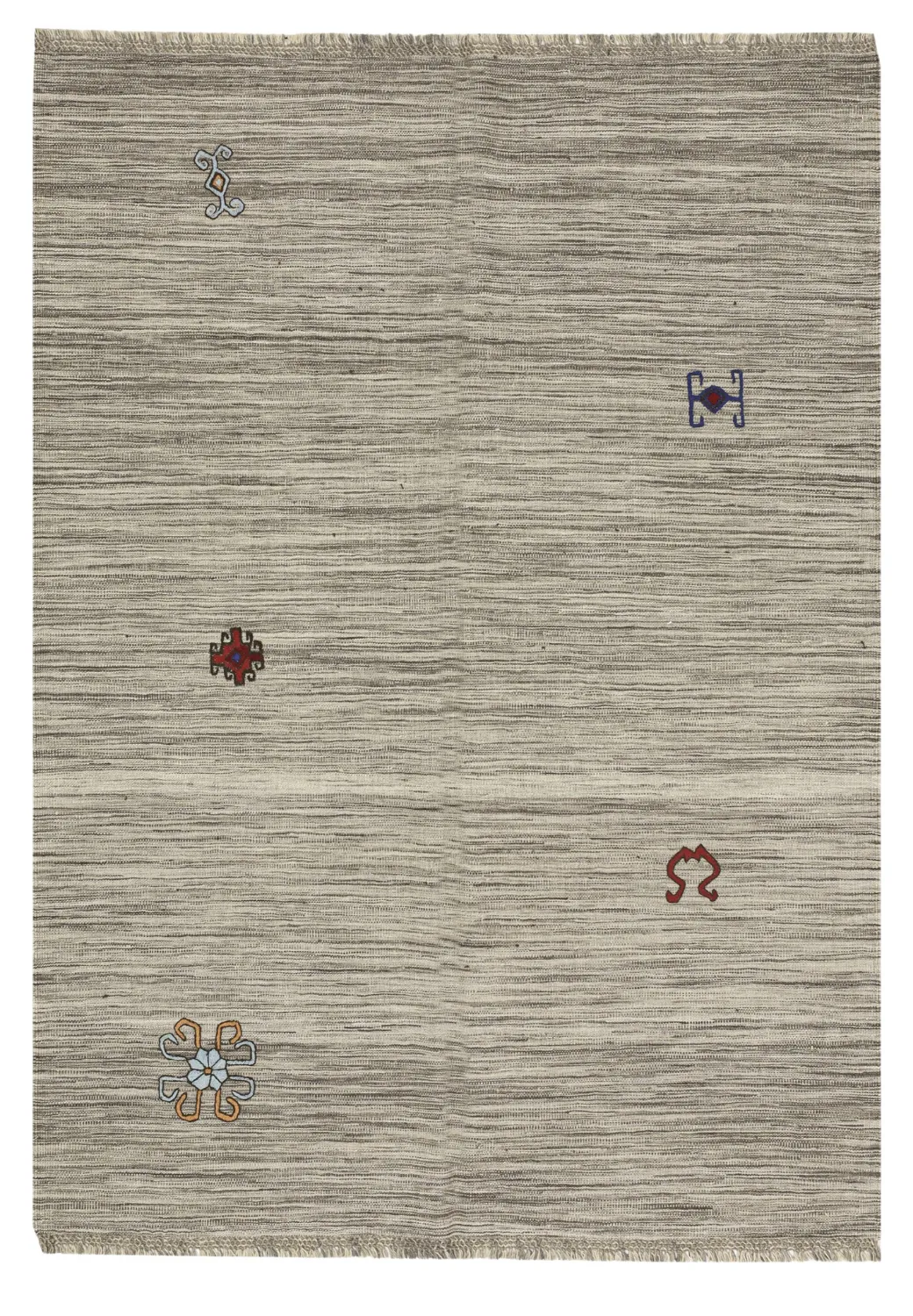 Orientalisk Matta - Modern Kelim Hand Woven - 157 x 227 cm