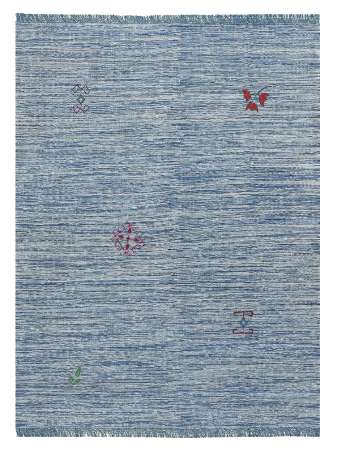 Orientalisk Matta - Modern Kelim Hand Woven - 155 x 203 cm