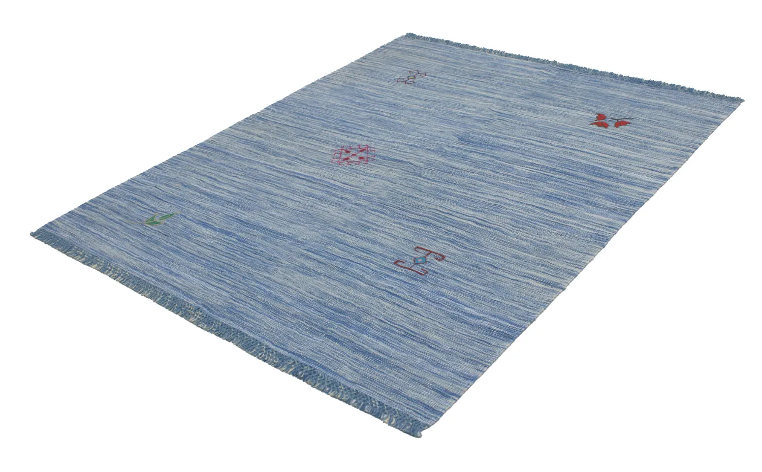 Orientalisk Matta - Modern Kelim Hand Woven - 155 x 203 cm