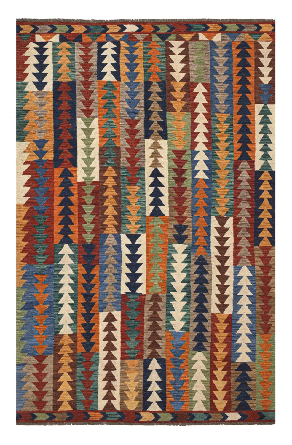 Orientalisk Matta - Hazara Kelim Hand Woven - 194 x 299 cm