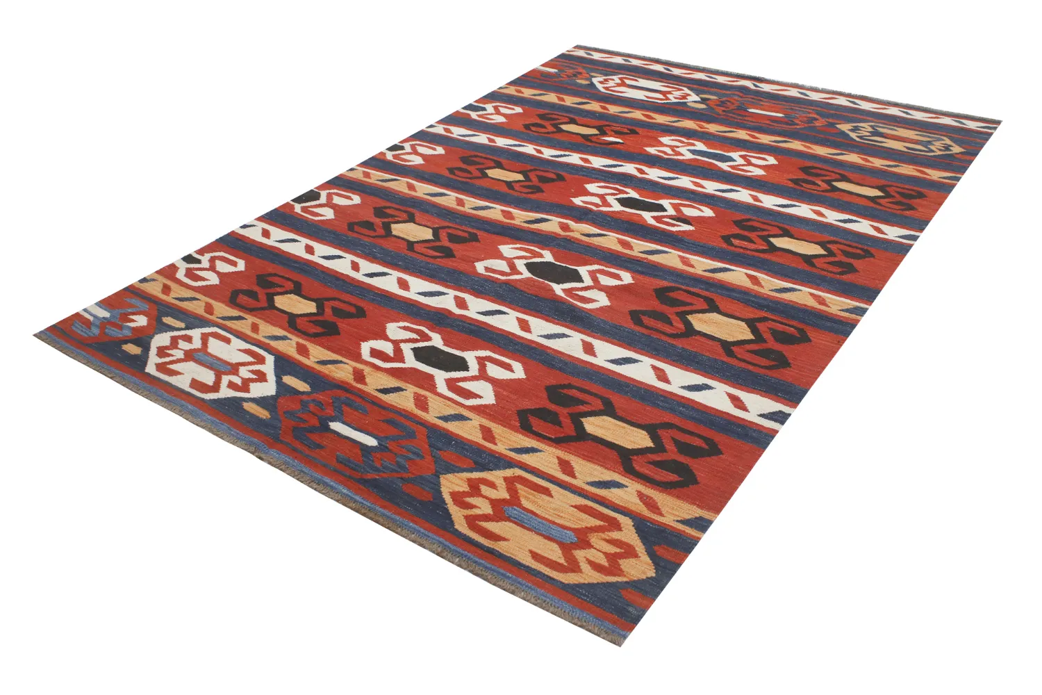 Orientalisk Matta - Hazara Kelim Hand Woven - 198 x 289 cm