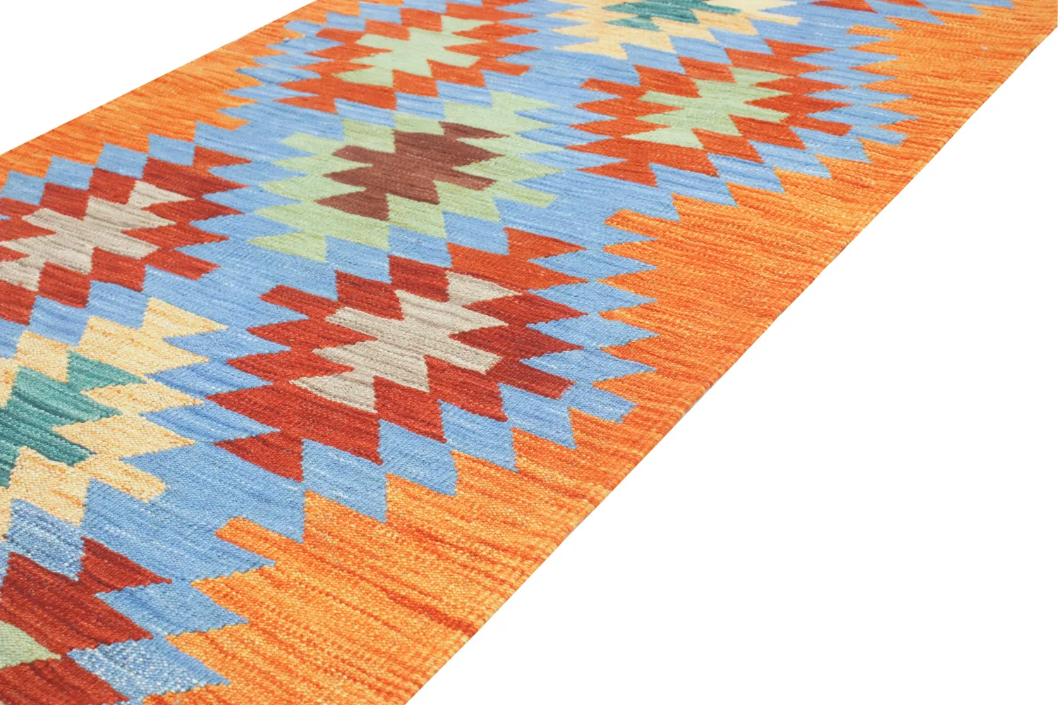 Orientalisk Matta - Hazara Kelim Hand Woven - 81 x 241 cm
