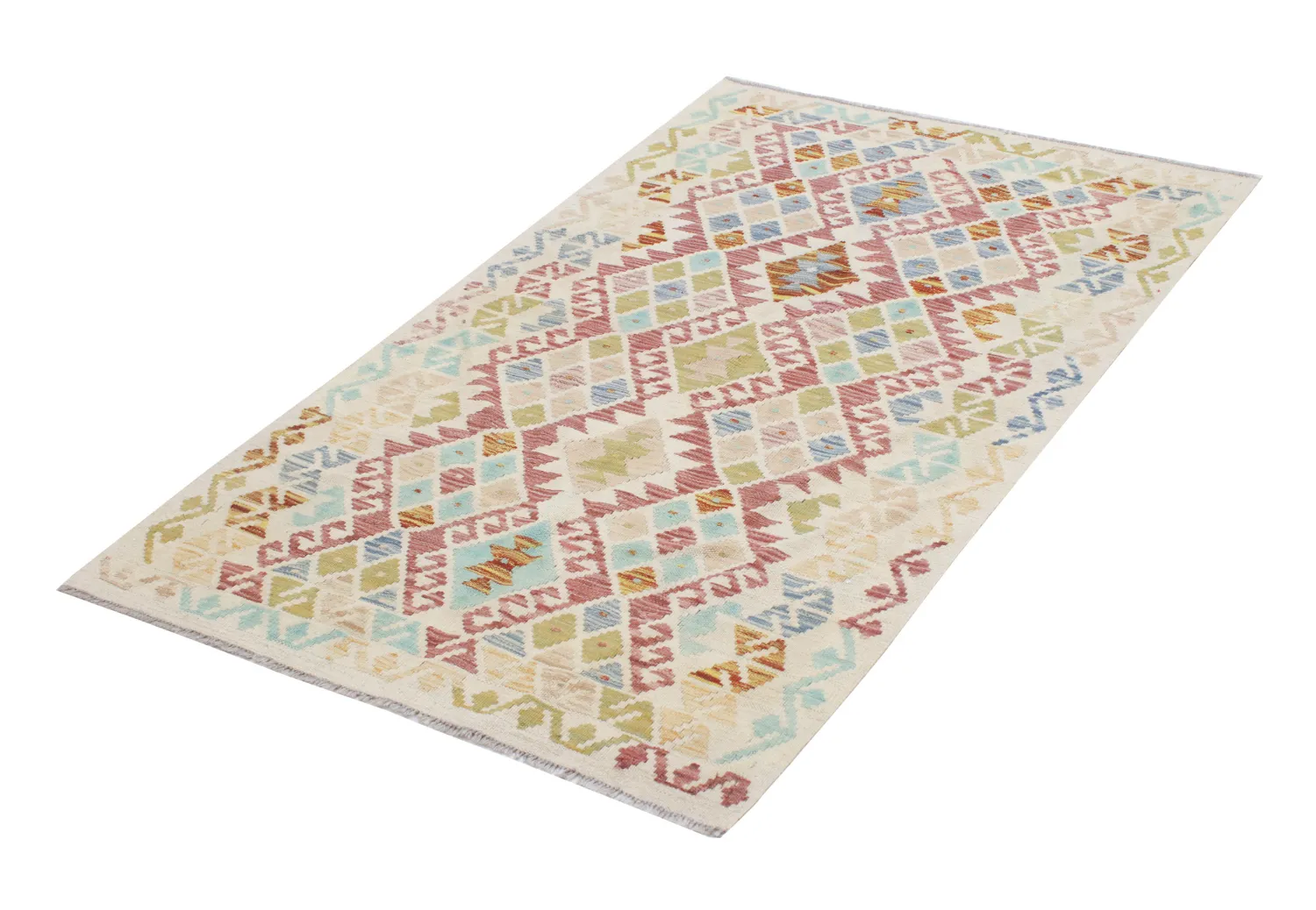 Orientalisk Matta - Vegi Kelim Hand Woven - 99 x 155 cm