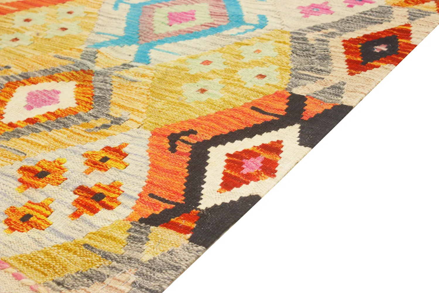 Orientalisk Matta - Vegi Kelim Hand Woven - 86 x 125 cm