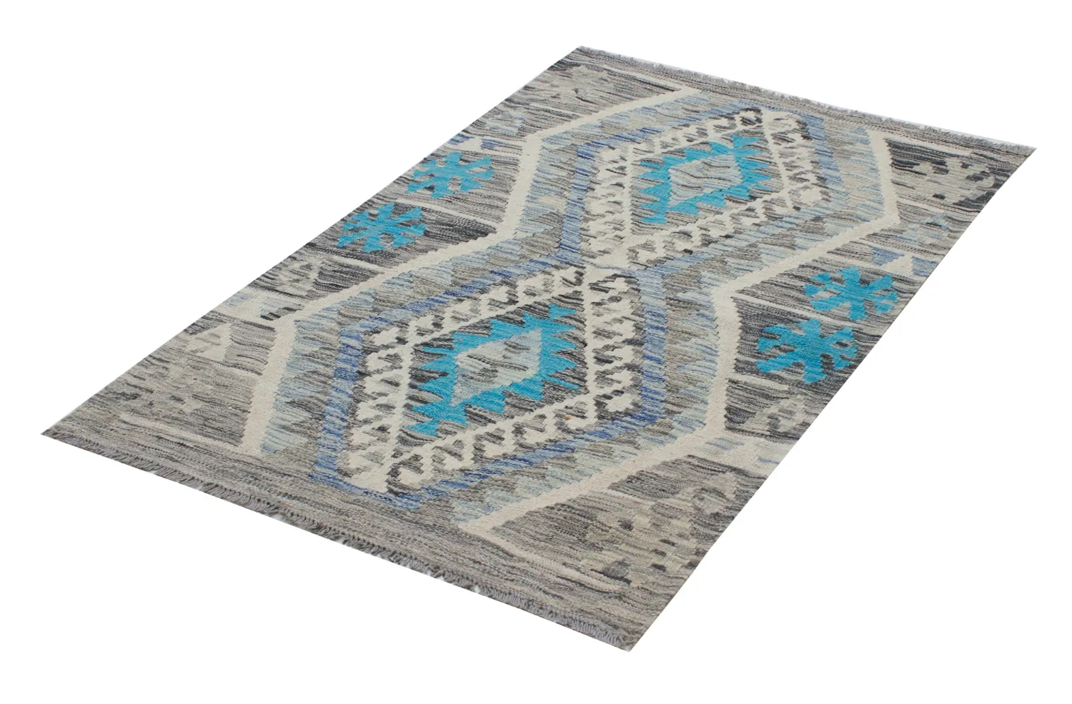 Orientalisk Matta - Vegi Kelim Hand Woven - 86 x 123 cm