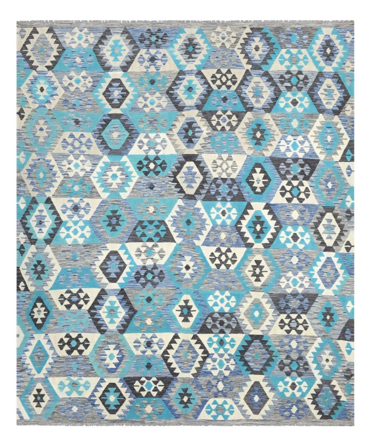 Orientalisk Matta - Vegi Kelim Hand Woven - 251 x 305 cm