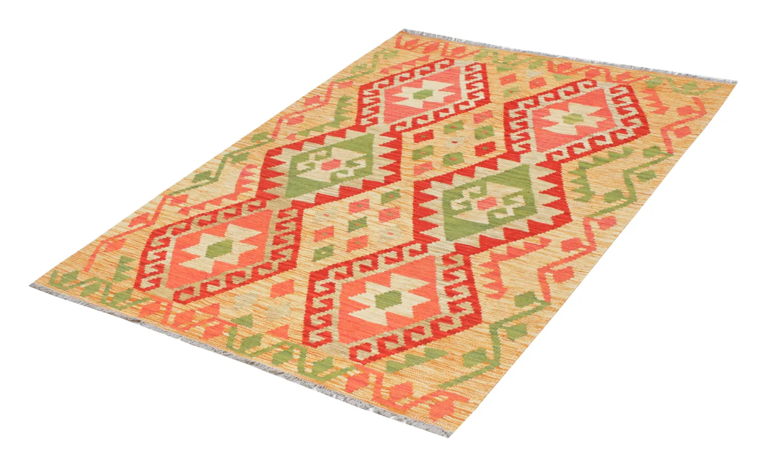 Orientalisk Matta - Vegi Kelim Hand Woven - 129 x 177 cm
