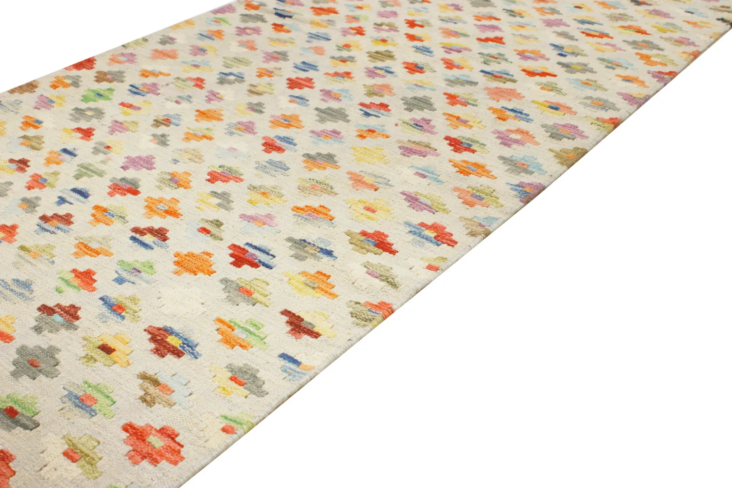 Orientalisk Matta - Vegi Kelim Hand Woven - 77 x 197 cm