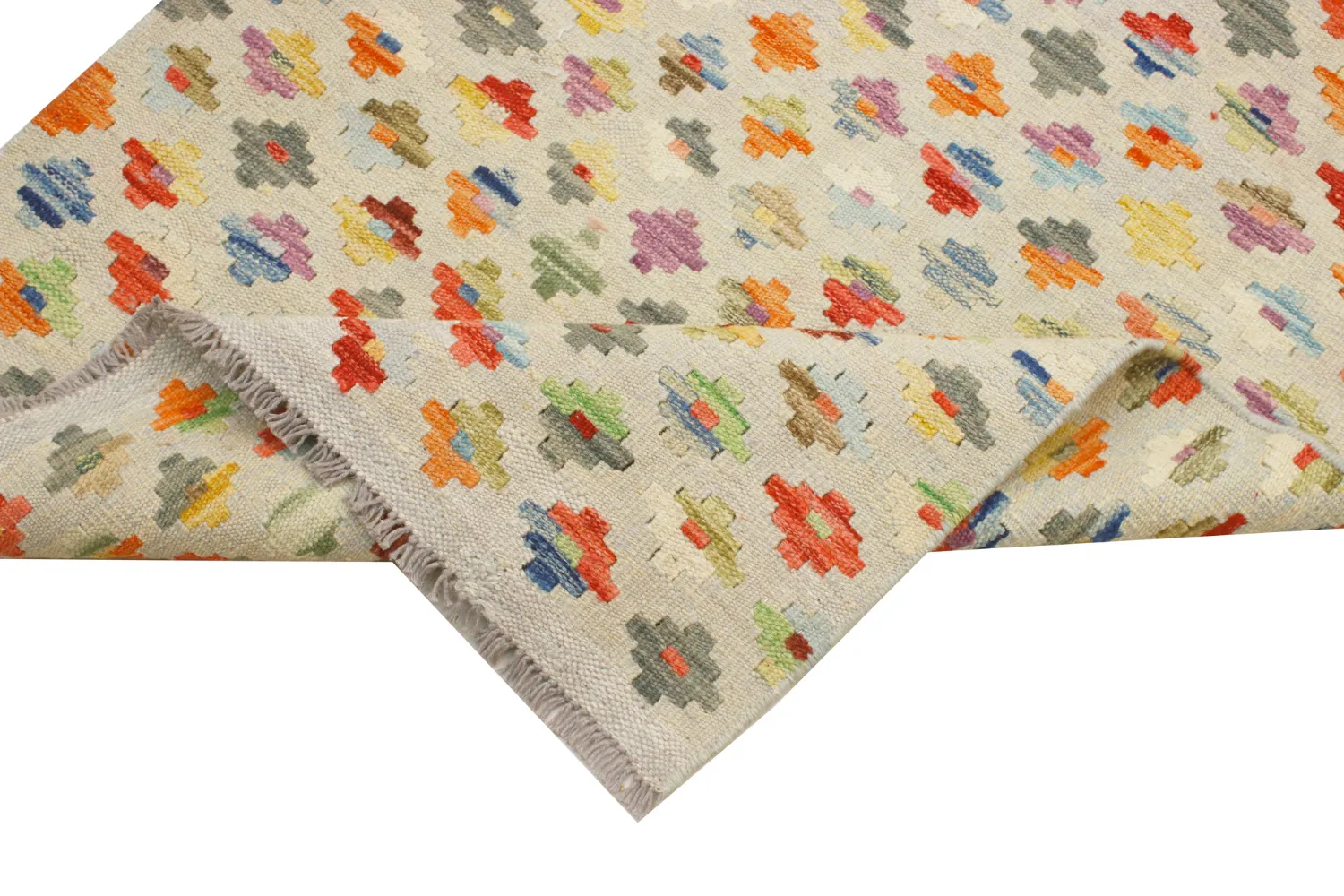 Orientalisk Matta - Vegi Kelim Hand Woven - 77 x 197 cm