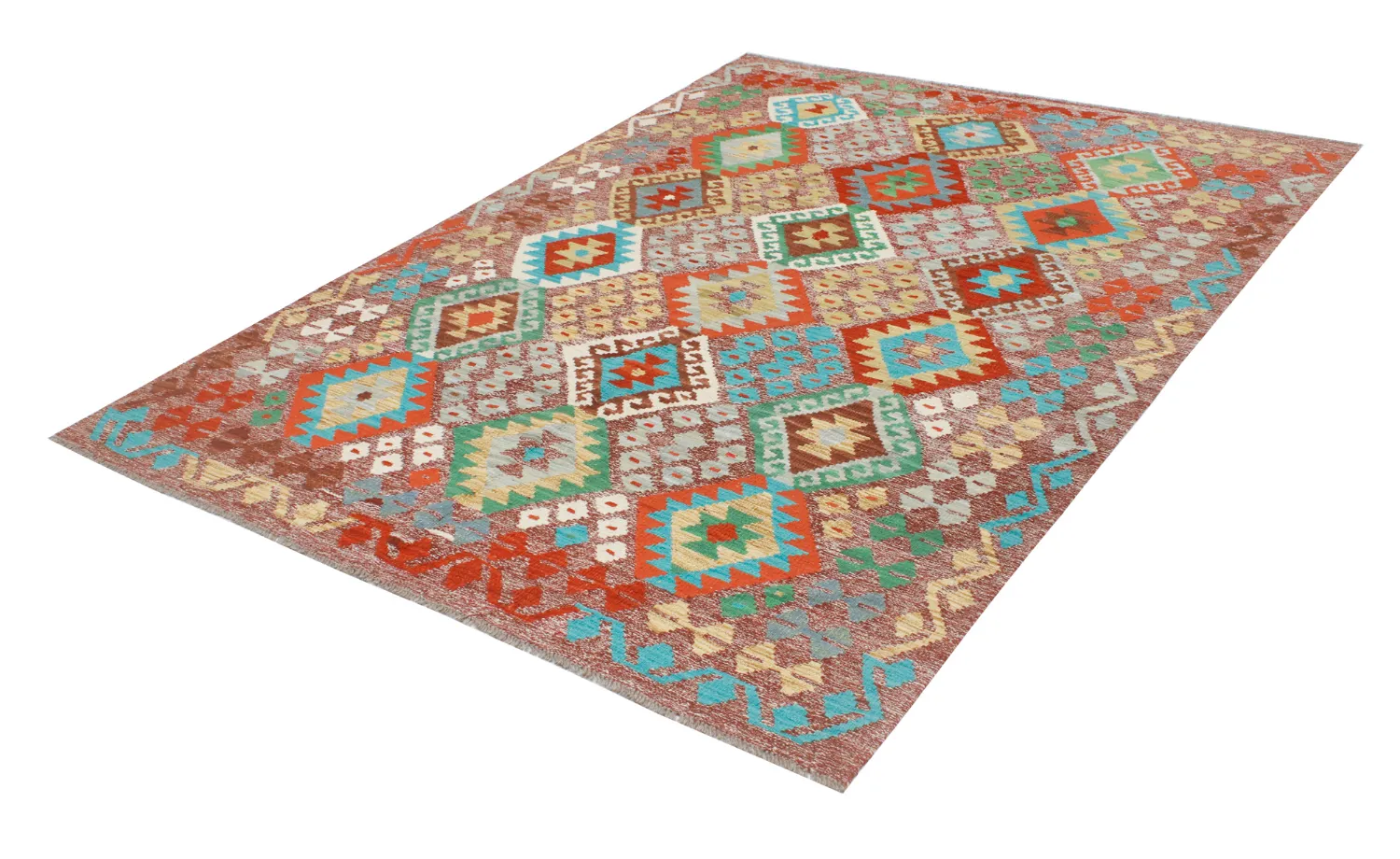 Orientalisk Matta - Vegi Kelim Hand Woven - 174 x 241 cm