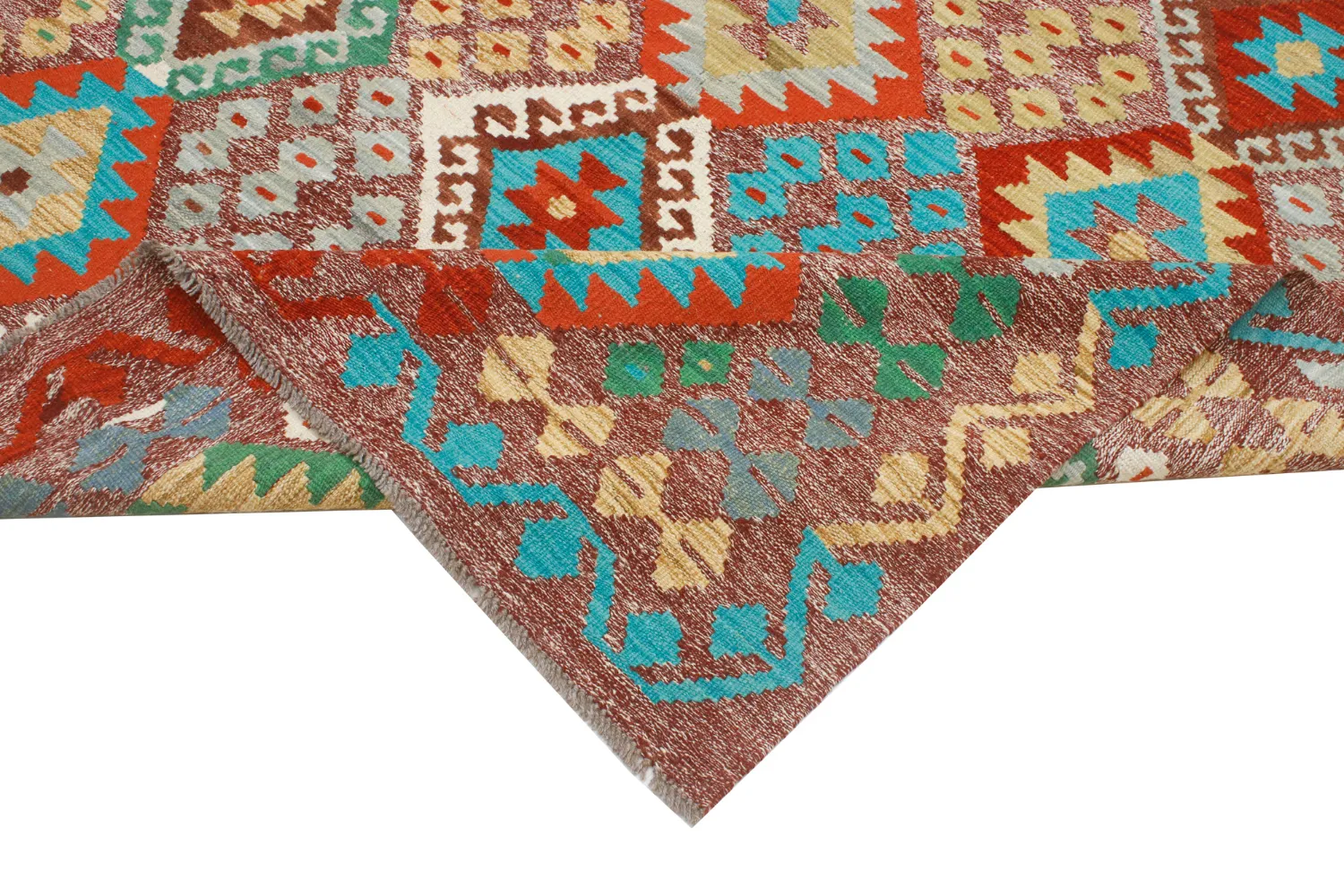 Orientalisk Matta - Vegi Kelim Hand Woven - 174 x 241 cm