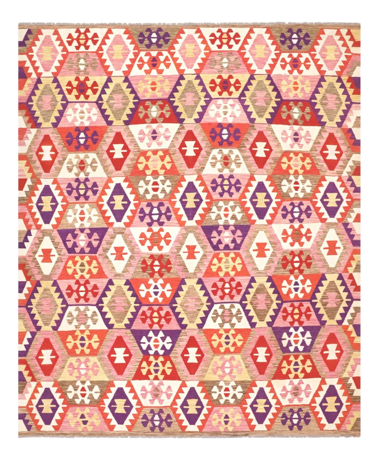 Orientalisk Matta - Vegi Kelim Hand Woven - 251 x 300 cm