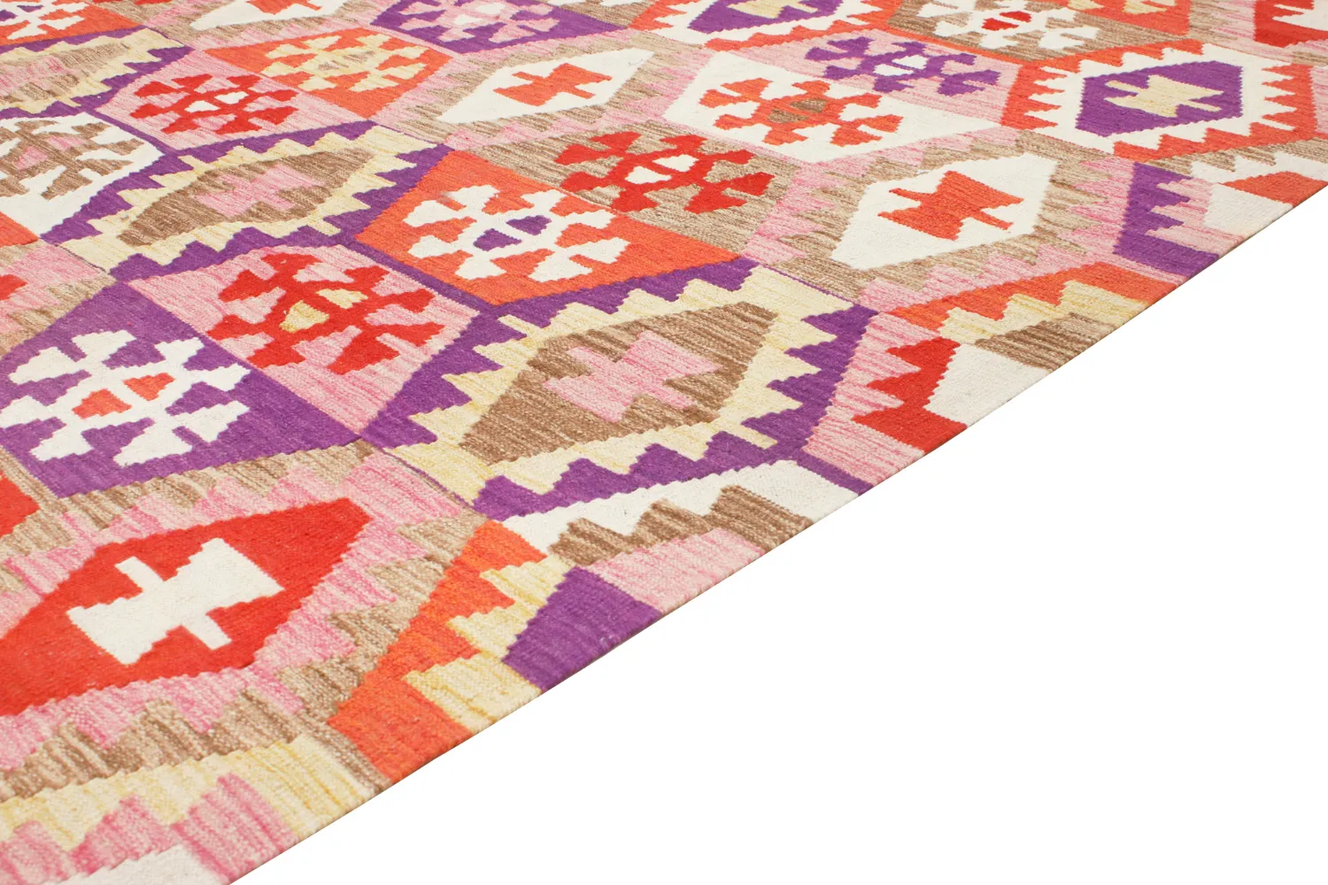 Orientalisk Matta - Vegi Kelim Hand Woven - 251 x 300 cm
