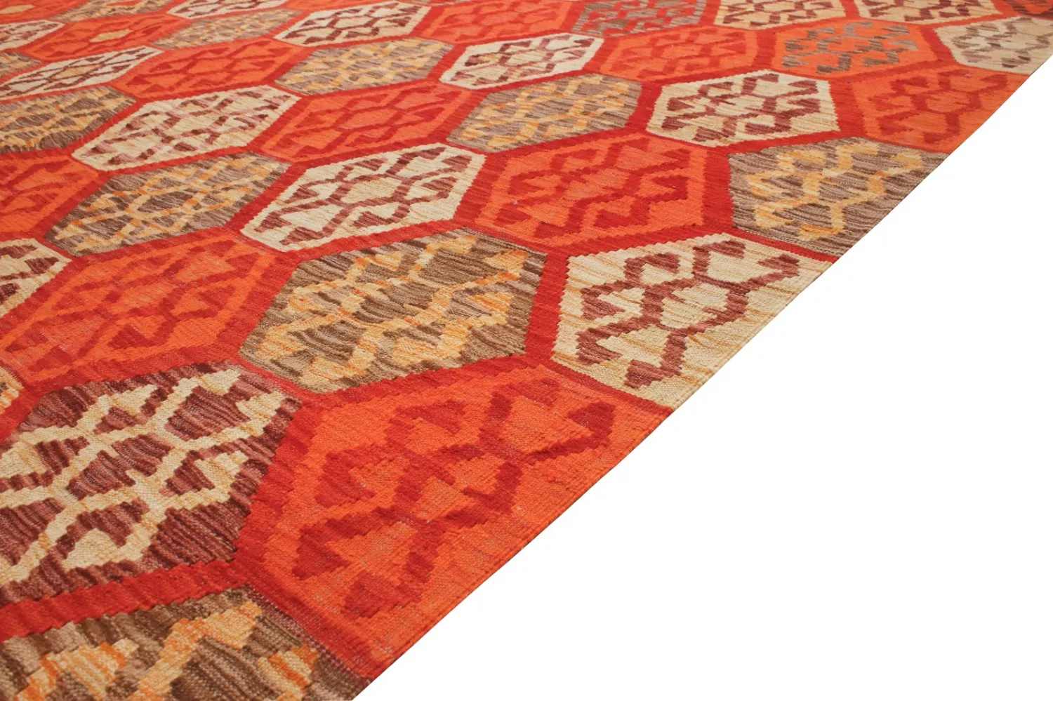 Orientalisk Matta - Vegi Kelim Hand Woven - 301 x 487 cm