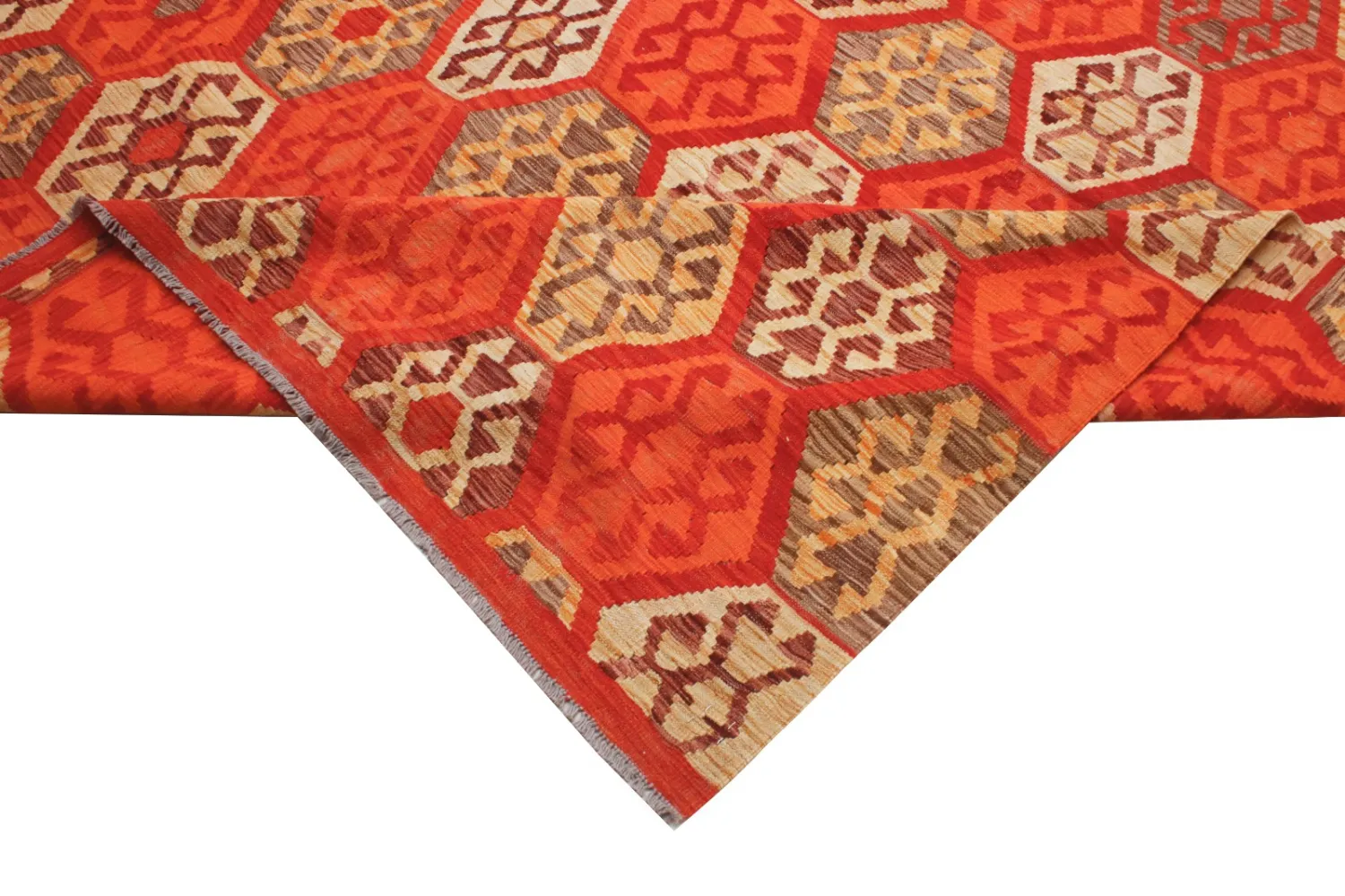 Orientalisk Matta - Vegi Kelim Hand Woven - 301 x 487 cm
