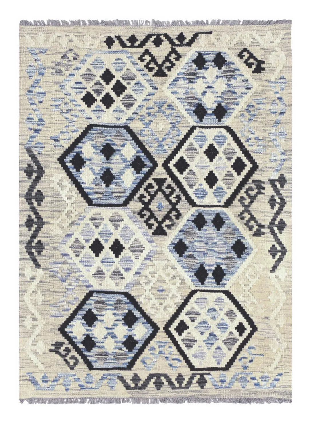 Orientalisk Matta - Vegi Kelim Hand Woven - 83 x 117 cm