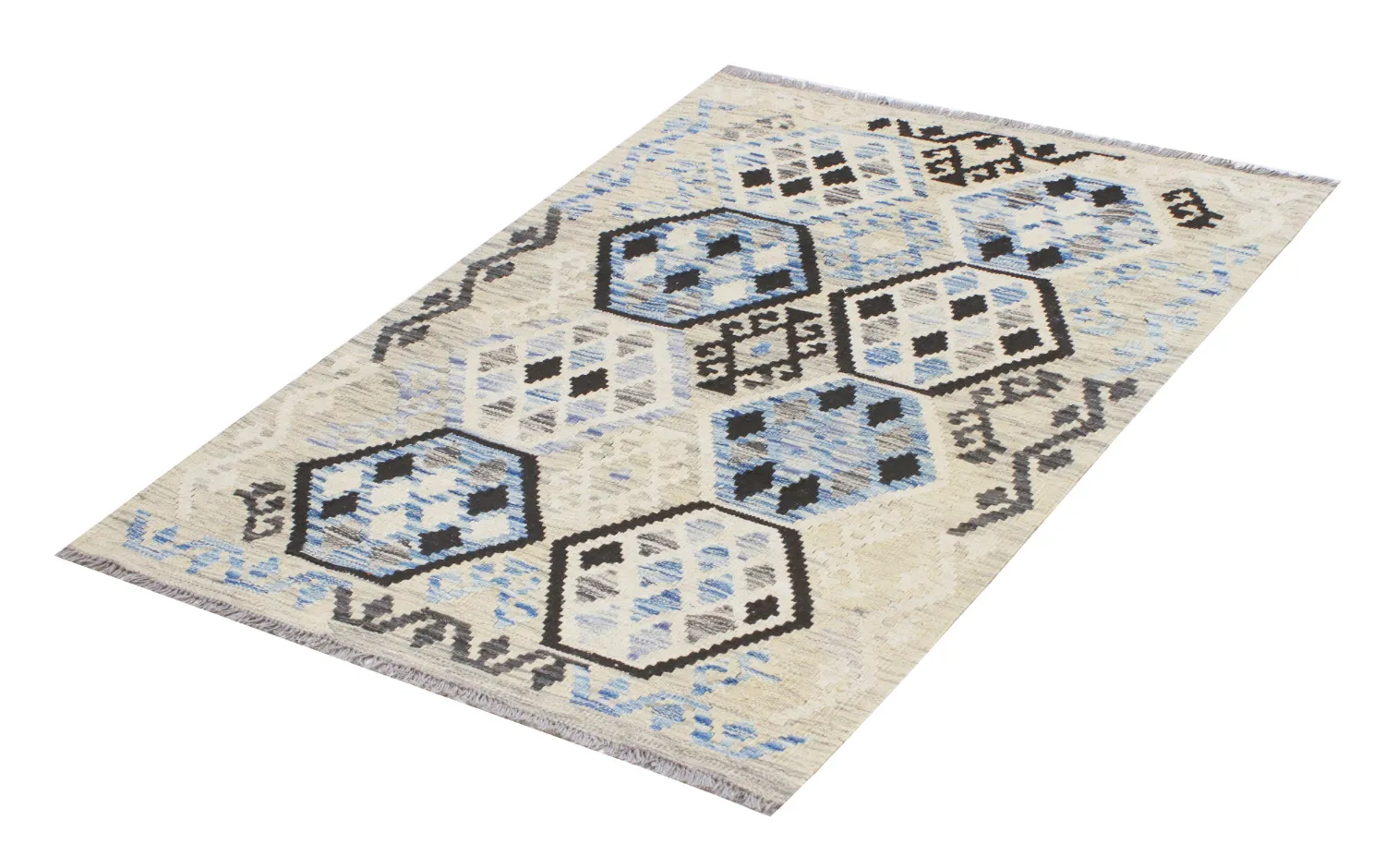 Orientalisk Matta - Vegi Kelim Hand Woven - 83 x 117 cm