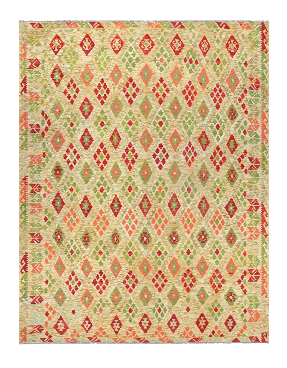 Orientalisk Matta - Vegi Kelim Hand Woven - 305 x 392 cm