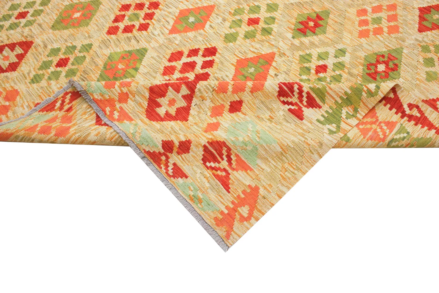 Orientalisk Matta - Vegi Kelim Hand Woven - 305 x 392 cm