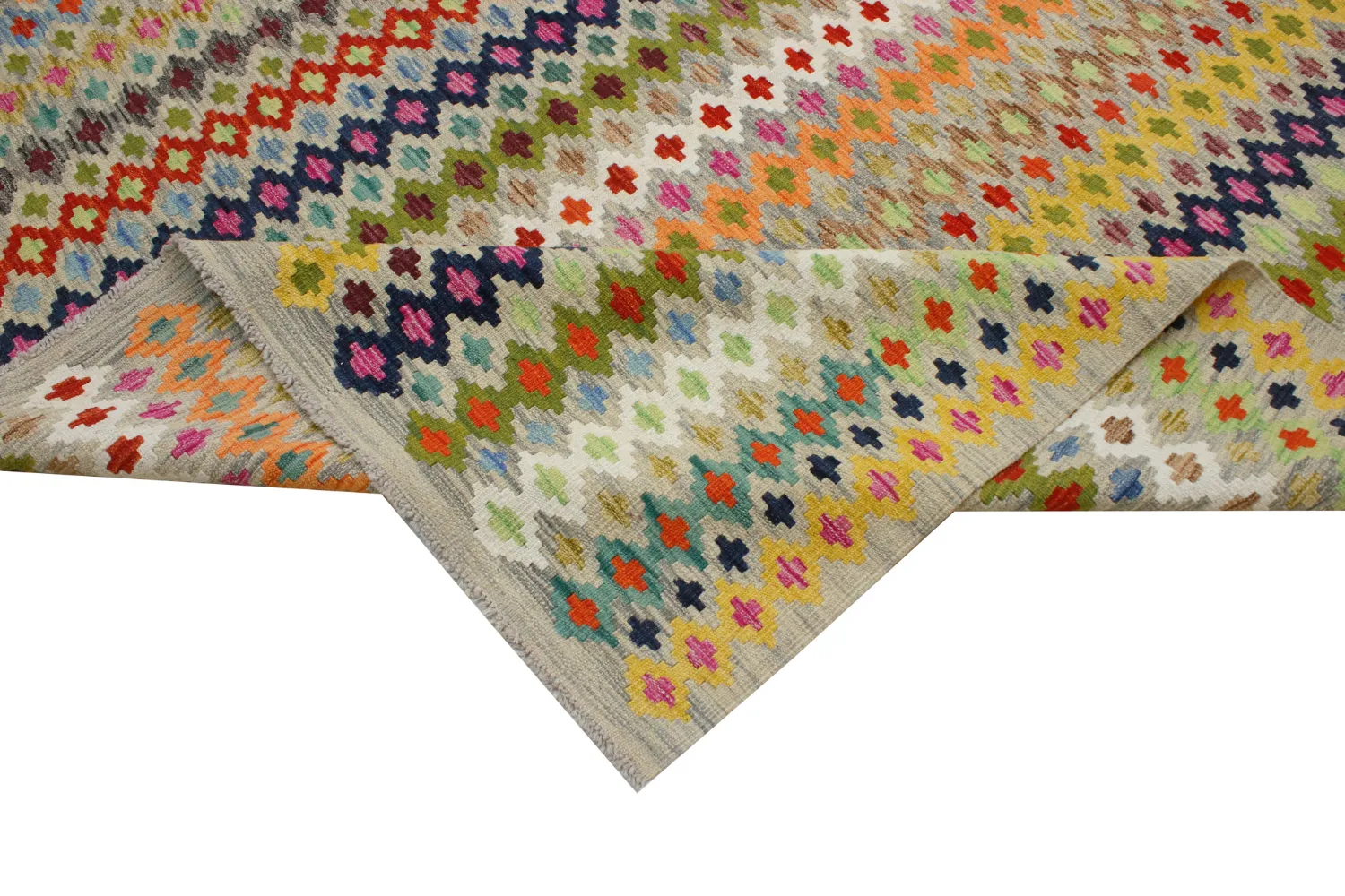 Orientalisk Matta - Vegi Kelim Hand Woven - 296 x 344 cm