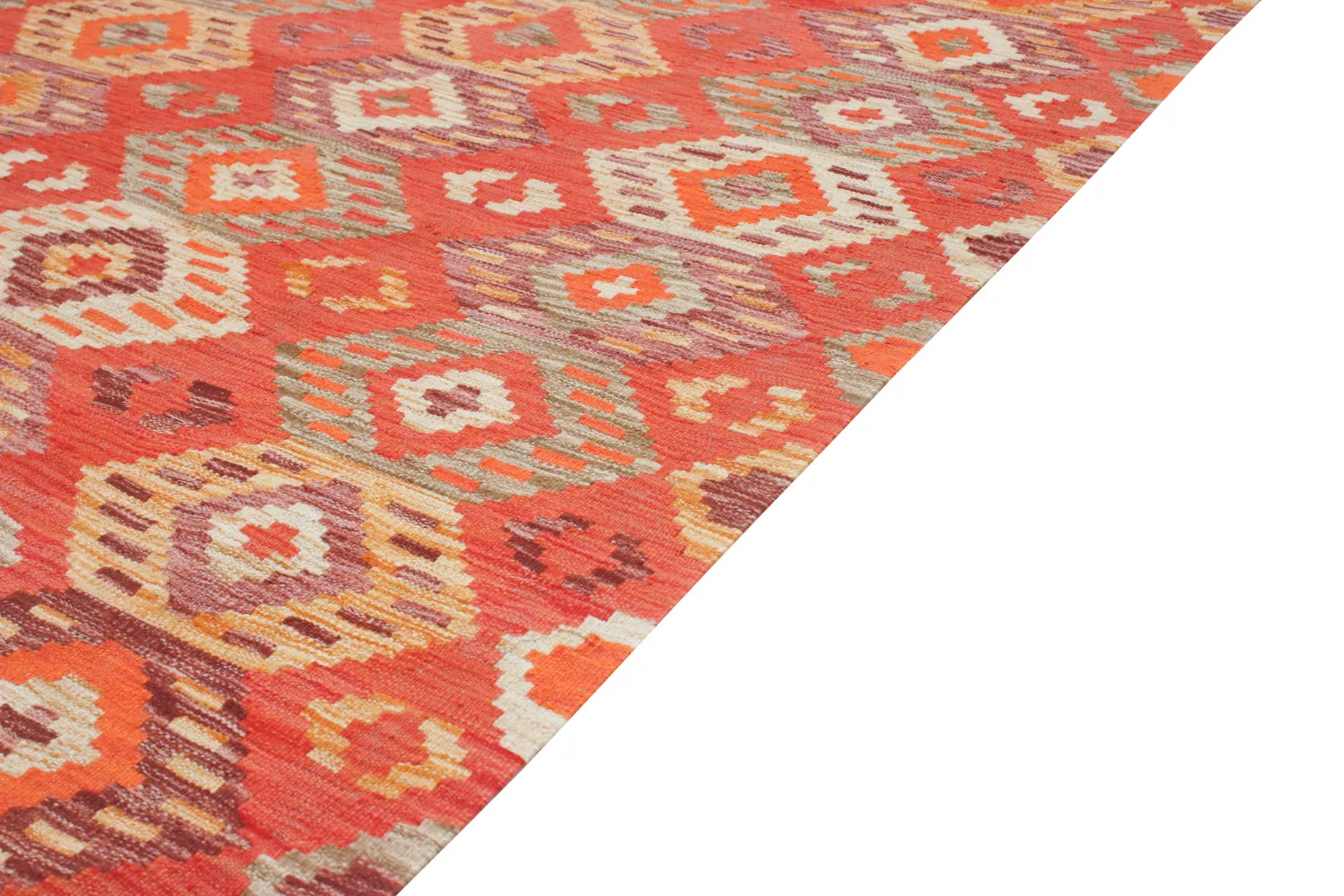 Orientalisk Matta - Vegi Kelim Hand Woven - 123 x 172 cm