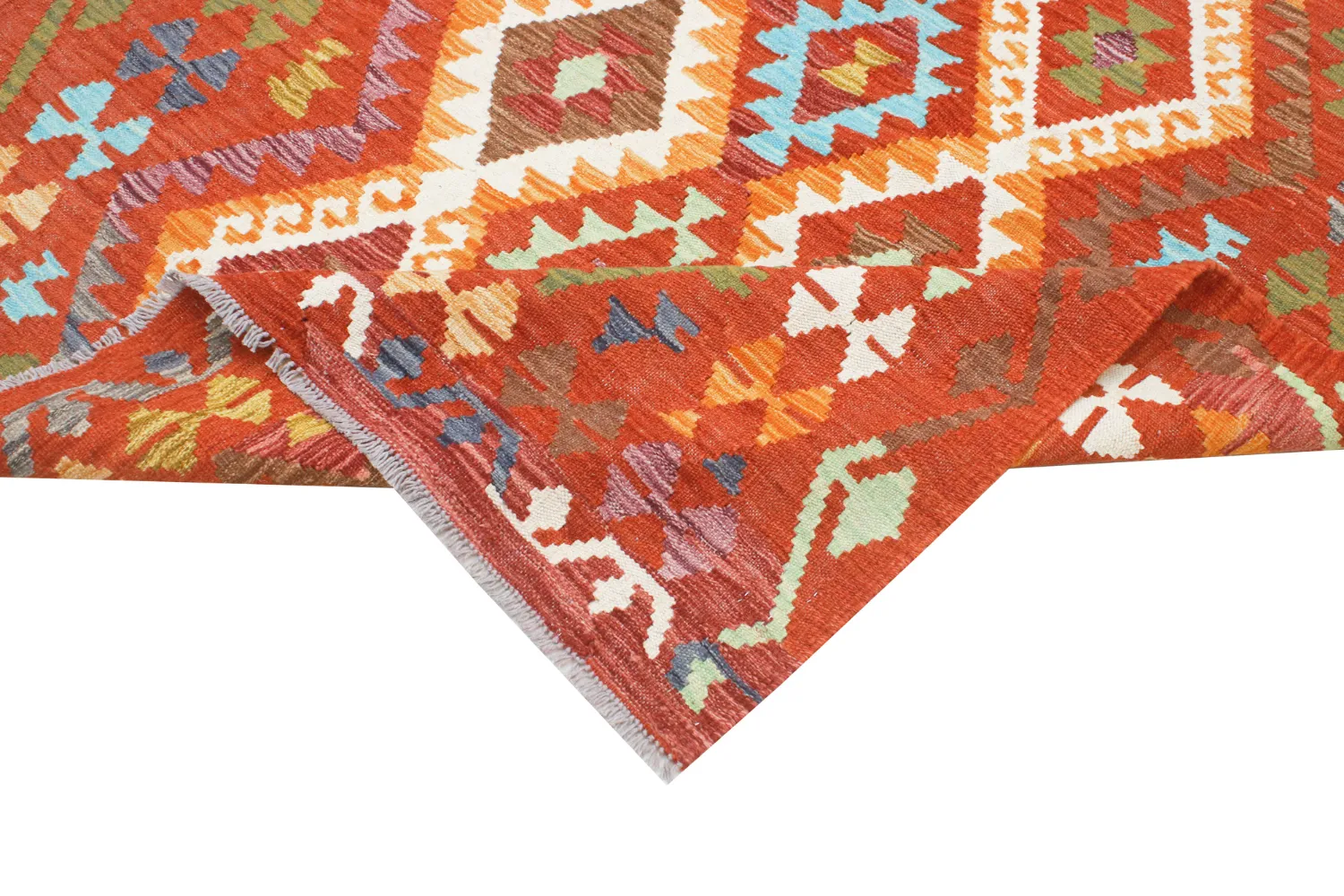 Orientalisk Matta - Vegi Kelim Hand Woven - 130 x 176 cm