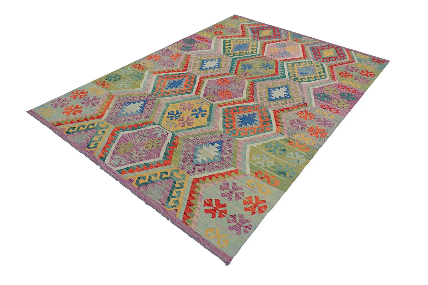 Orientalisk Matta - Vegi Kelim Hand Woven - 200 x 293 cm