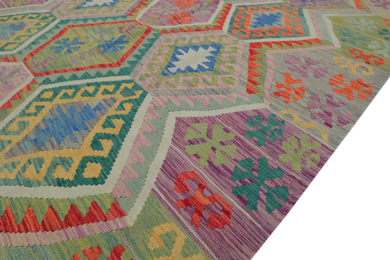 Orientalisk Matta - Vegi Kelim Hand Woven - 200 x 293 cm