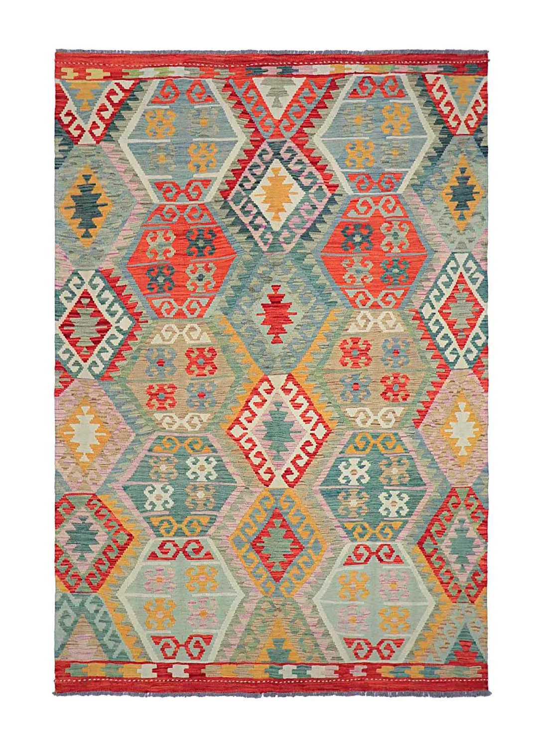 Orientalisk Matta - Vegi Kelim Hand Woven - 171 x 253 cm
