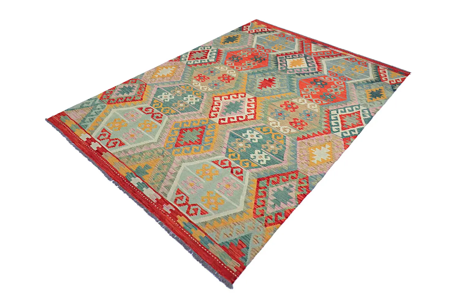 Orientalisk Matta - Vegi Kelim Hand Woven - 171 x 253 cm