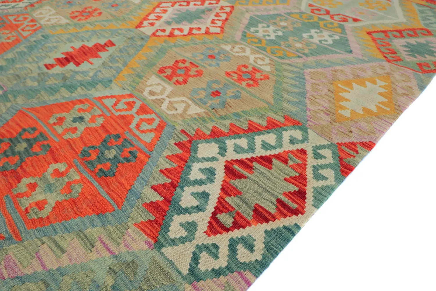 Orientalisk Matta - Vegi Kelim Hand Woven - 171 x 253 cm