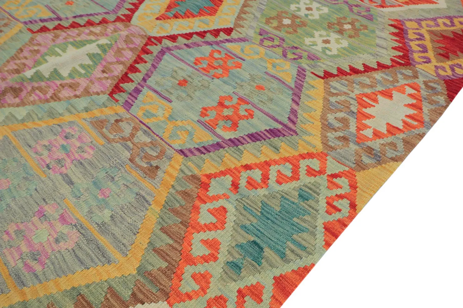 Orientalisk Matta - Vegi Kelim Hand Woven - 172 x 256 cm
