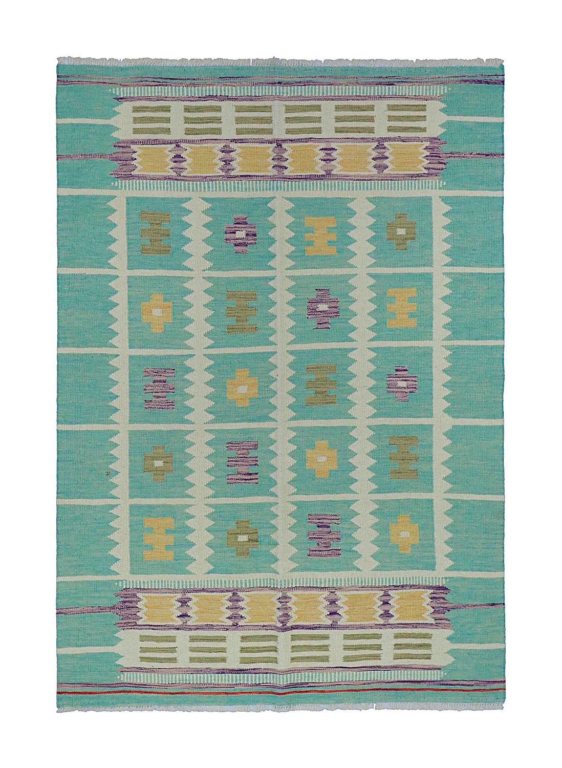 Orientalisk Matta - Vegi Kelim Hand Woven - 124 x 179 cm