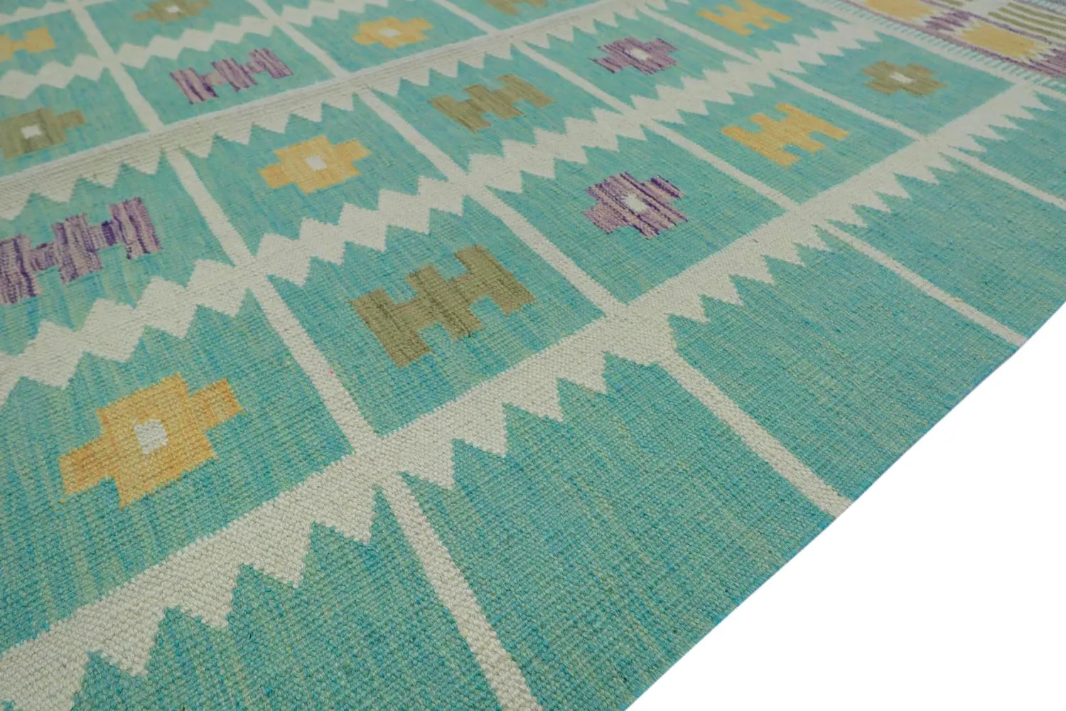 Orientalisk Matta - Vegi Kelim Hand Woven - 124 x 179 cm