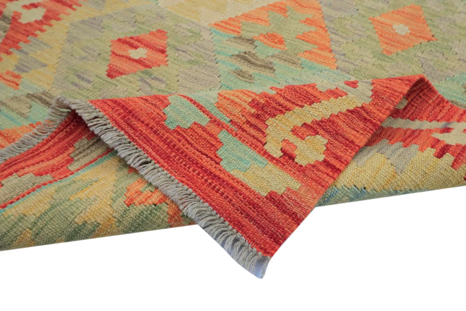 Orientalisk Matta - Vegi Kelim Hand Woven - 88 x 199 cm