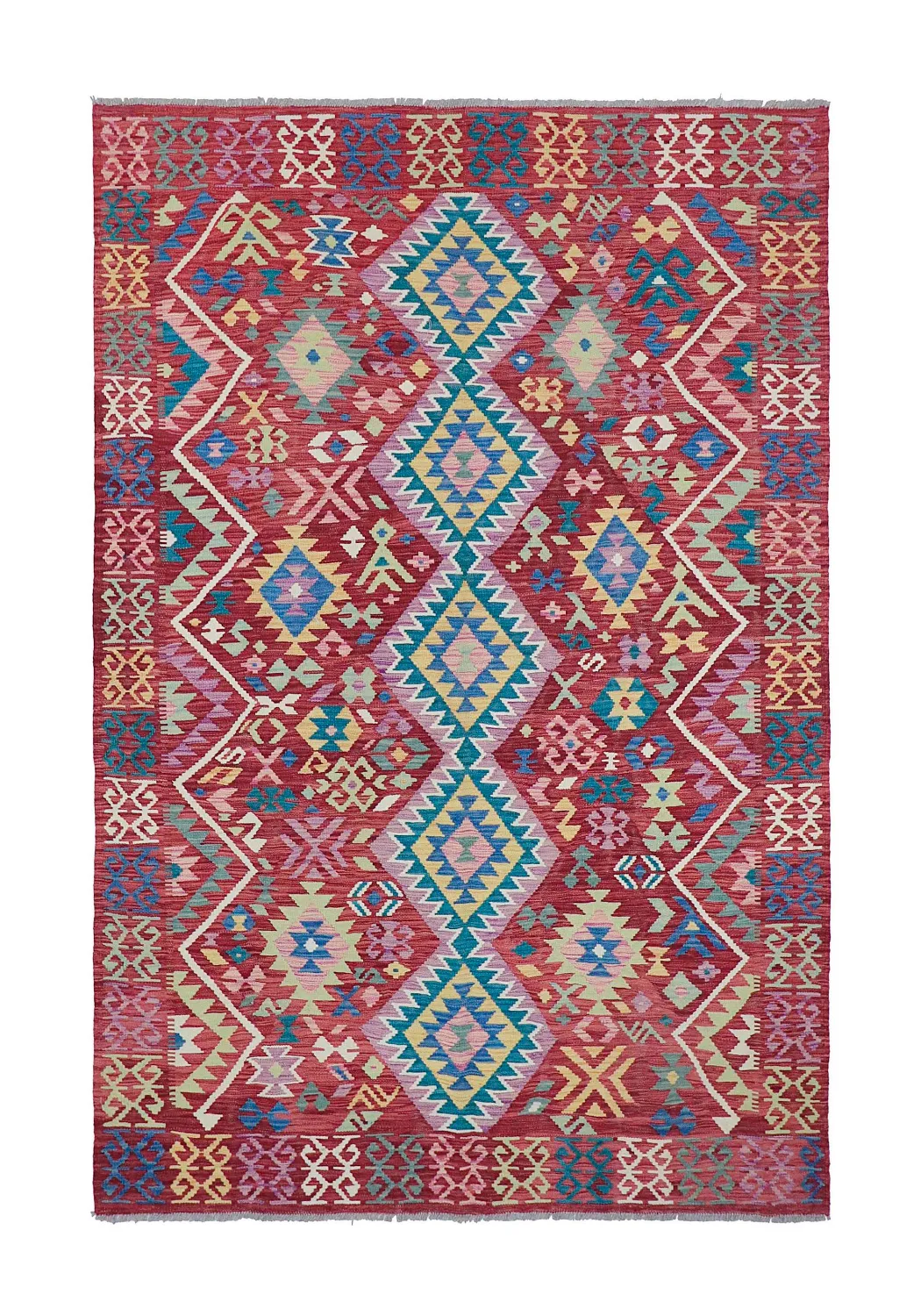 Orientalisk Matta - Vegi Kelim Hand Woven - 161 x 243 cm