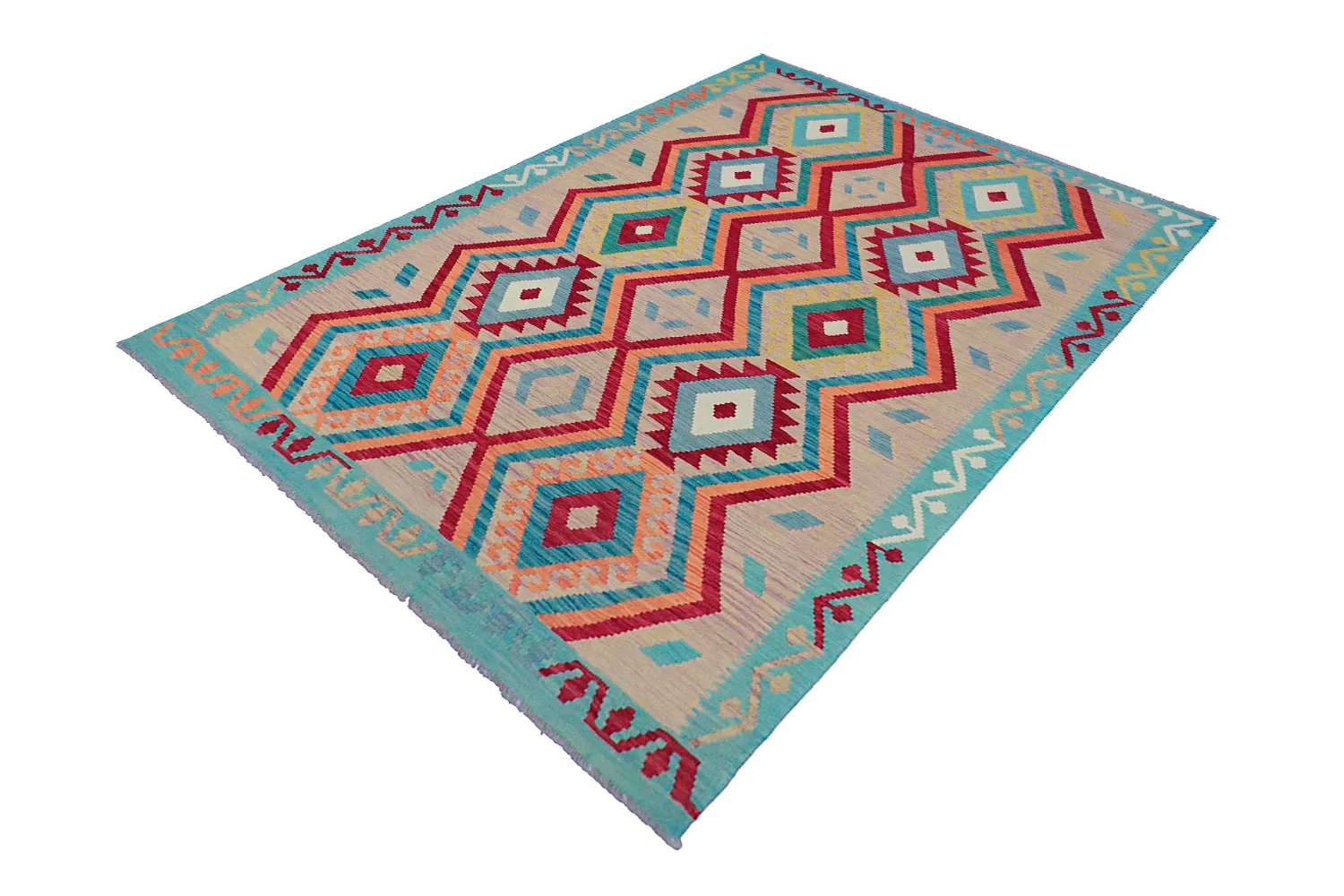 Orientalisk Matta - Vegi Kelim Hand Woven - 175 x 247 cm