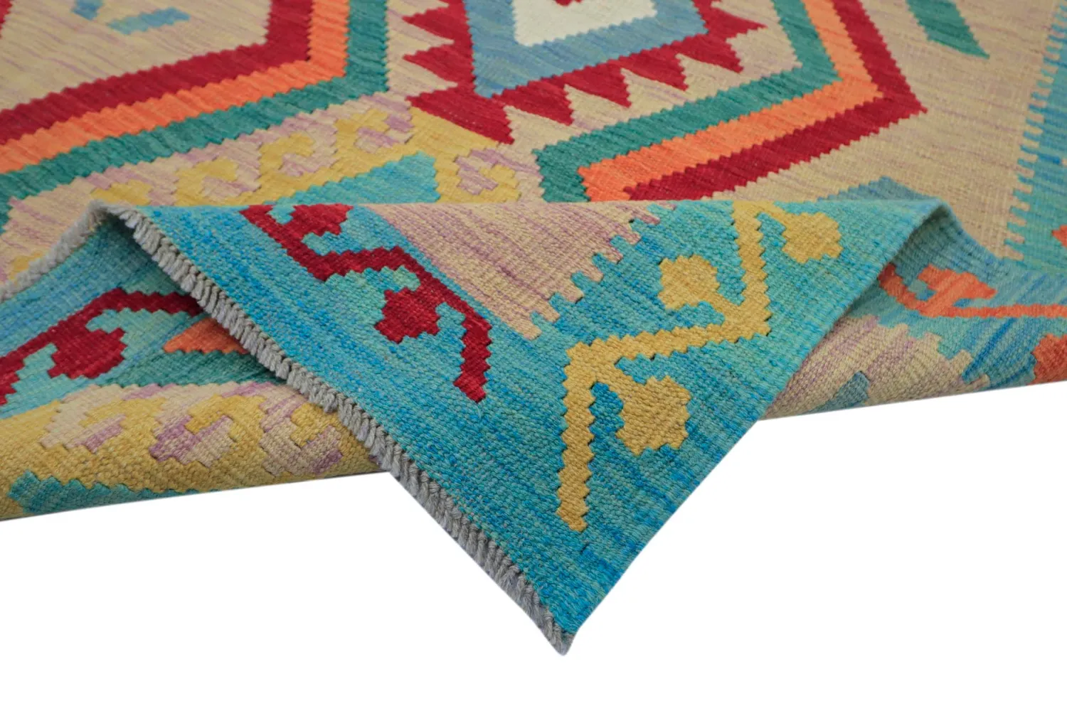 Orientalisk Matta - Vegi Kelim Hand Woven - 175 x 247 cm