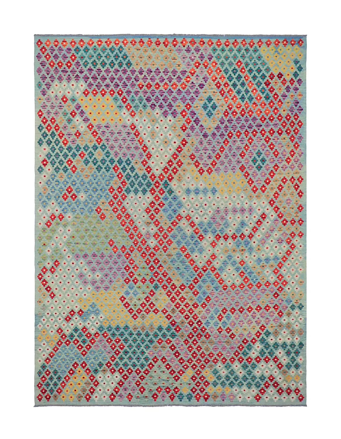 Orientalisk Matta - Vegi Kelim Hand Woven - 211 x 288 cm